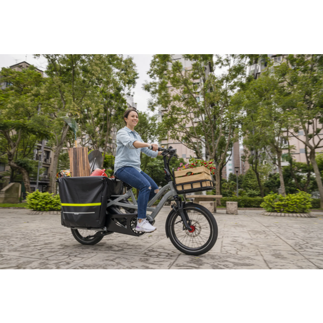 Tern GSD R14 folding cargo E-bike forge grey