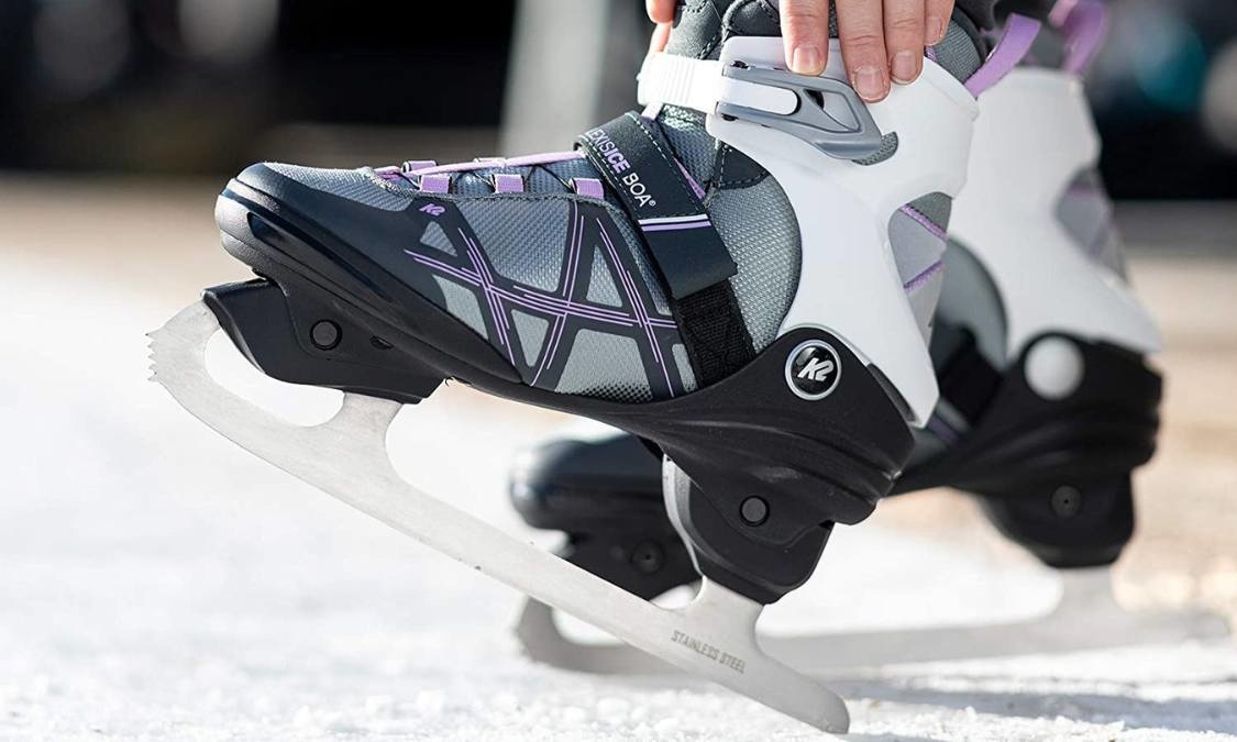 SOFTMAX 626 patin à glace fille (enfant) gris-rose - Echo sports