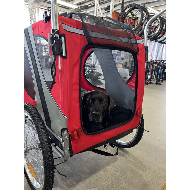 Damco remorque  pour chien 2 en 1