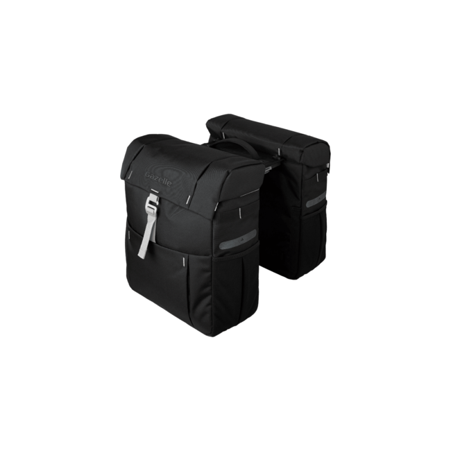 GAZELLE Gazelle double pannier for rear rack - black olive 37L