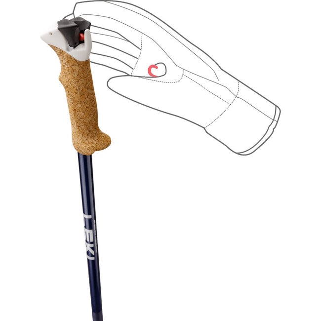 Leki Stella S women's alpine ski pole midnight blue