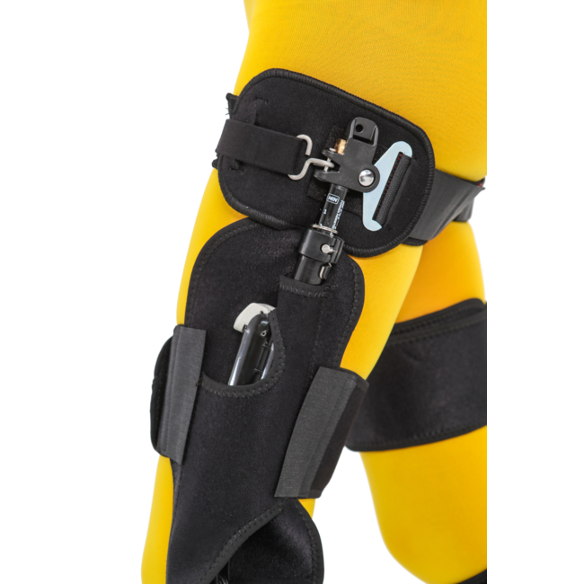 Ski-Mojo exoskeleton knee support system for ski & snowboard