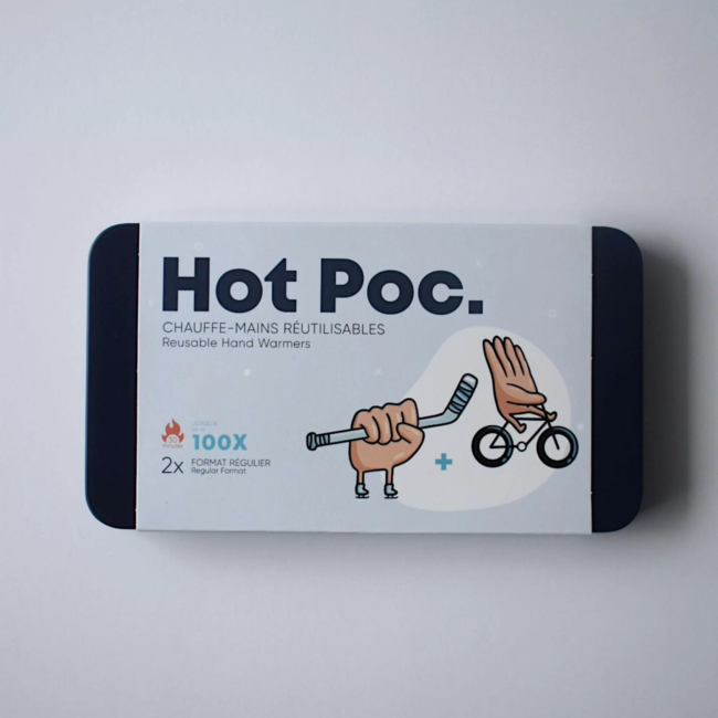Hot Poc boitier 2 pcs chauffe-mains réutilisables