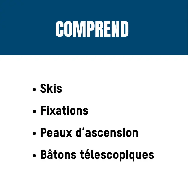 Location/rental ski TOURING 1 jour/day 170cm