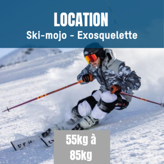 SKI-MOJO Location Ski-Mojo ski alpin exosquelette pour genou argent 55kg a 85kg