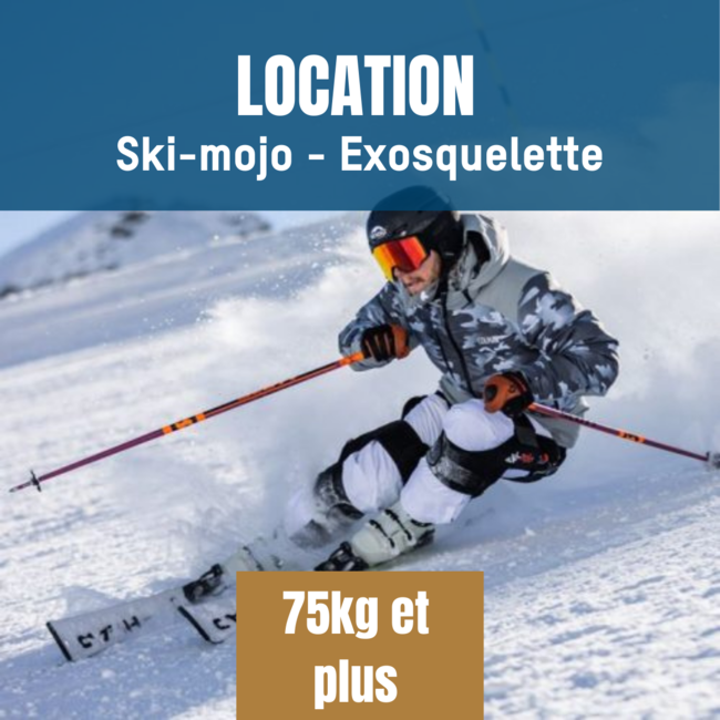 Location Ski-Mojo ski alpin exosquelette pour genou or 75kg +