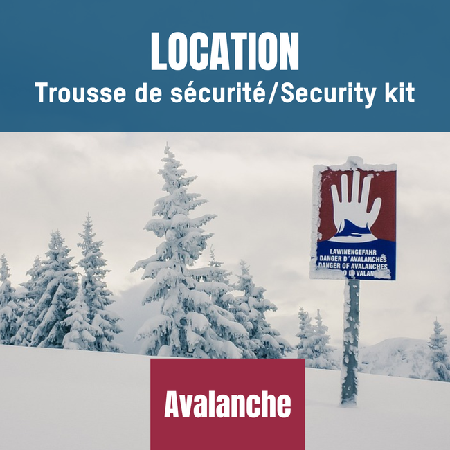 Location/rental ensemble survie avalanche - Avalanche kit 1  jour/day