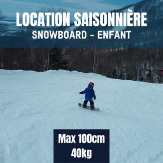 JUNIOR Snowboard equipment rental max 100cm - 40kg