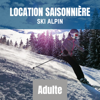 ADULTE alpine ski equipment rental