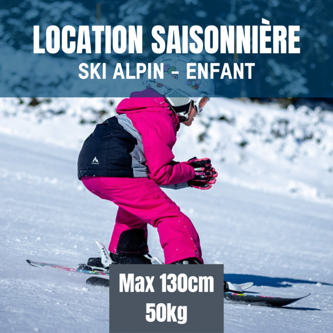 JUNIOR ski equipment rental - max 130 cm-50kg