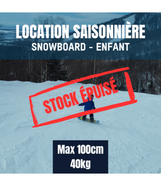 Location de Snowboard Enfant