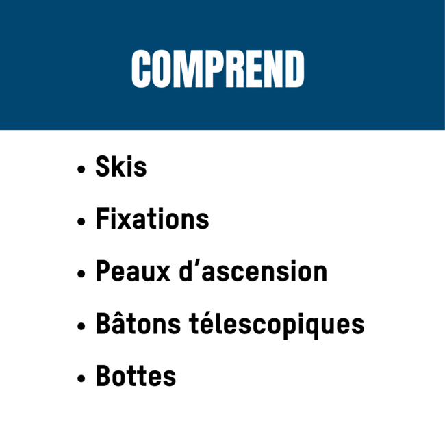 Location/rental ski TOURING PERFORMANCE 1 jour/day 163cm