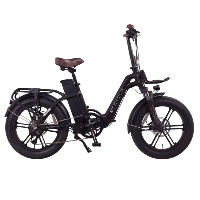 ET.Cycle F720 Electric Fat Bike pliable noir 20"