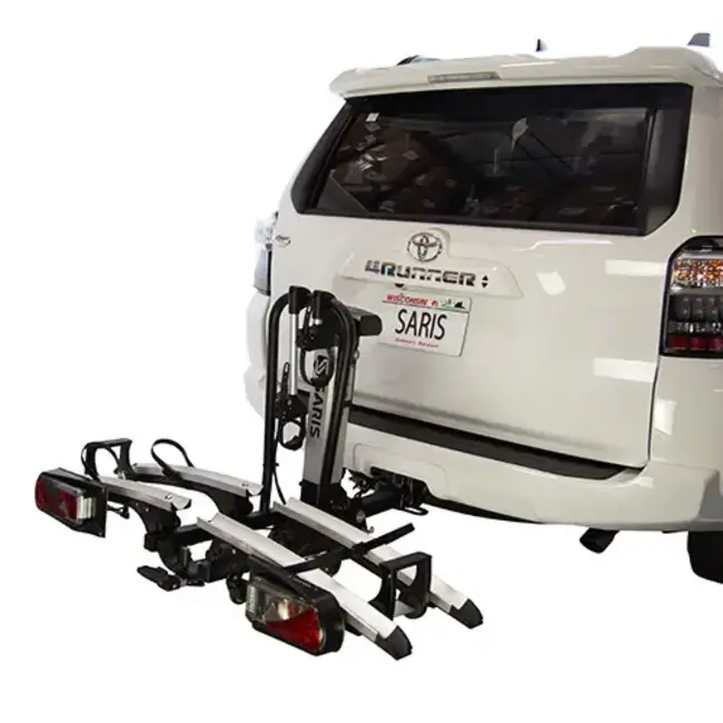 Saris motorized 2-bike rack, electric lift with lights