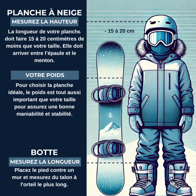 Location saisonnière Snowboard ENFANT max 140cm - 60kg