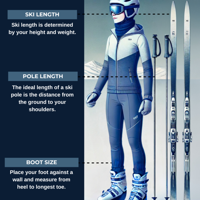 Location saisonnière  ski de fond ADULTE