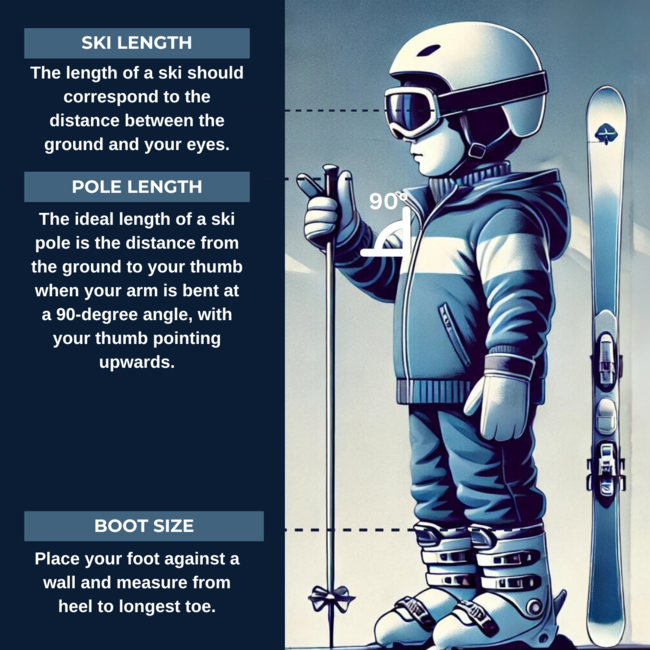 Location saisonnière ski alpin - enfant max 160 cm-70kg
