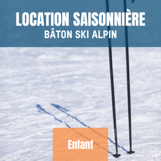 Location de bâton de ski alpin JUNIOR