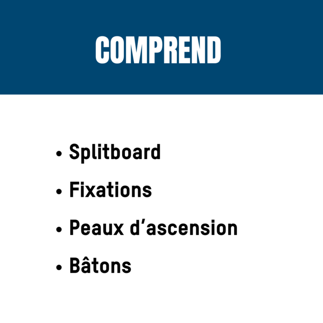 Location ensemble de Splitboard 1 jour 159cm