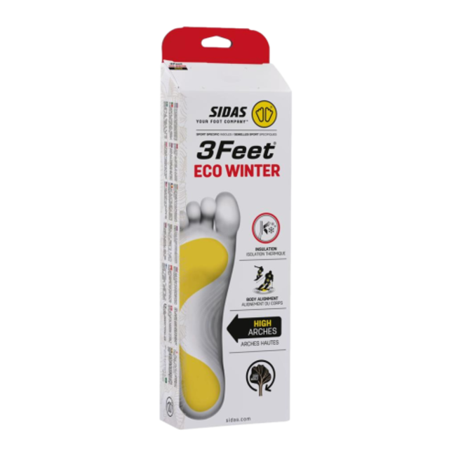SIDAS 3Feet Eco Winter High – Anatomical Insole for High Arches