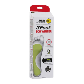 SIDAS 3Feet Eco Winter Mid – Semelle anatomique pour voûte plantaire moyenne