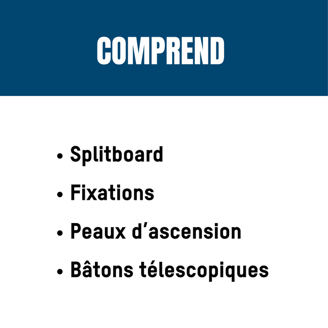 Location ensemble de Splitboard 1 jour 156cm