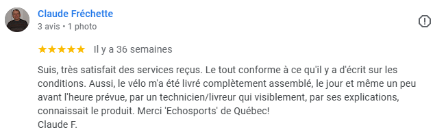 Avis google - Echosports