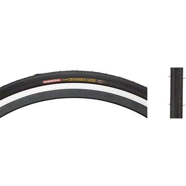 Kenda Kenda, K191, Pneu, 650x23C, Pliable, Tringle, SRC, 60TPI, Noir