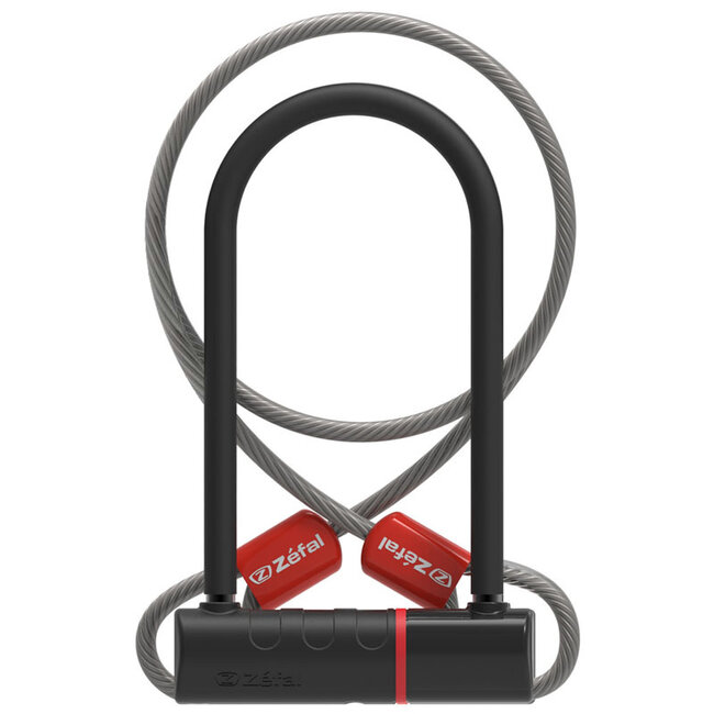 Zéfal, K-Traz U17 + câble, cadenas en U 4,5" x 9,1"