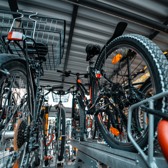 Regular bike storage