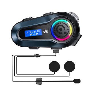 Interphone Bluetooth Q08 MAX avec écran LCD