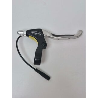 Tektro Levier de frein droit Tektro EL350-RS, Chrome avec push connector noir