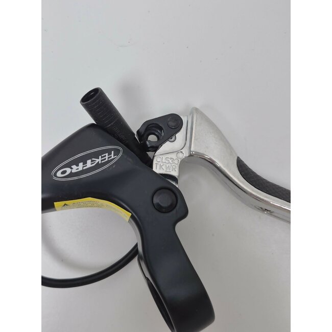 Tektro Brake lever right Tektro EL350-RS, Chrome with push connector black
