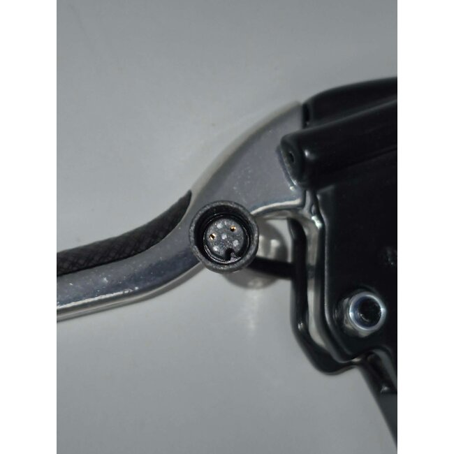Tektro Brake lever right Tektro EL350-RS, Chrome with push connector black