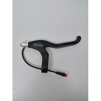 TEKTRO Brake lever right EL-350, Black with red male connector