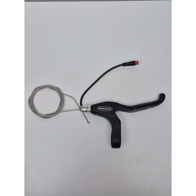 TEKTRO Brake lever right EL-350, Black with red male connector and brake cable
