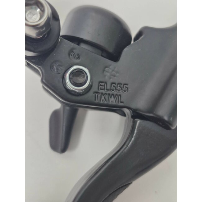 TEKTRO Brake lever left EL-555, Black with red male connector and brake cable