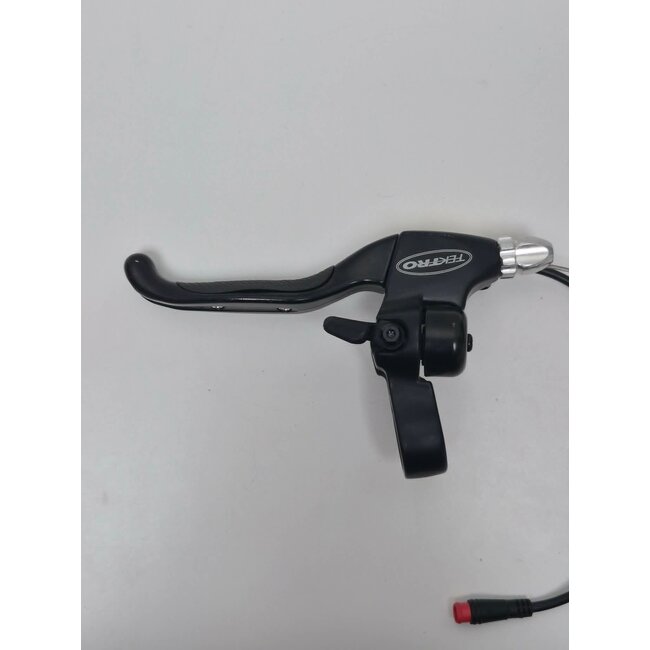 TEKTRO Brake lever left EL-555, Black with red male connector and brake cable