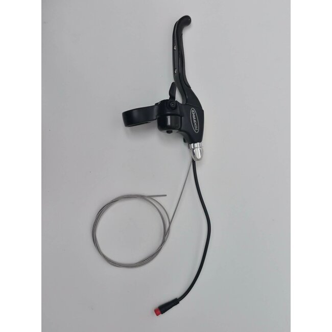 TEKTRO Brake lever left EL-555, Black with red male connector and brake cable