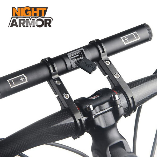 Night Armor Handlebar Extension Mount with USB Power Bank
