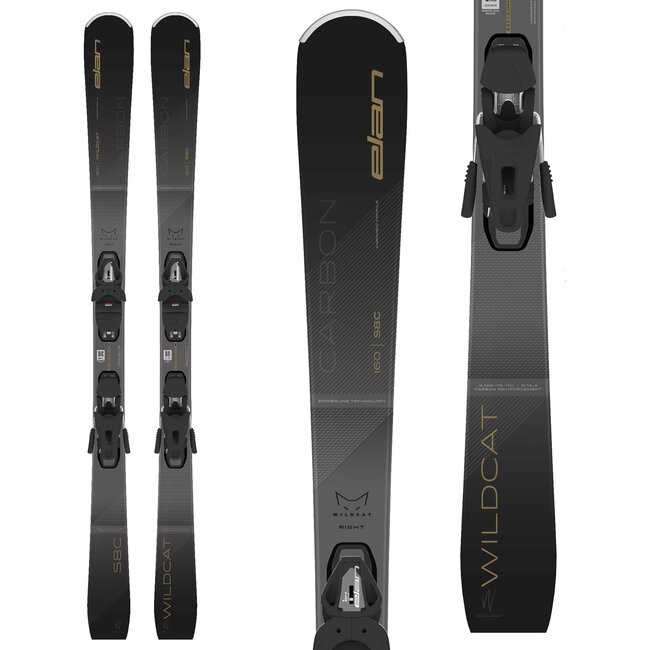 Elan WildCat S8 Carbon Black Edition EL 9.0 GW SHIFT, ski alpin pour femme