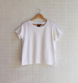 Naked & Famous - W's Circular Knit T-Shirt - Blanc
