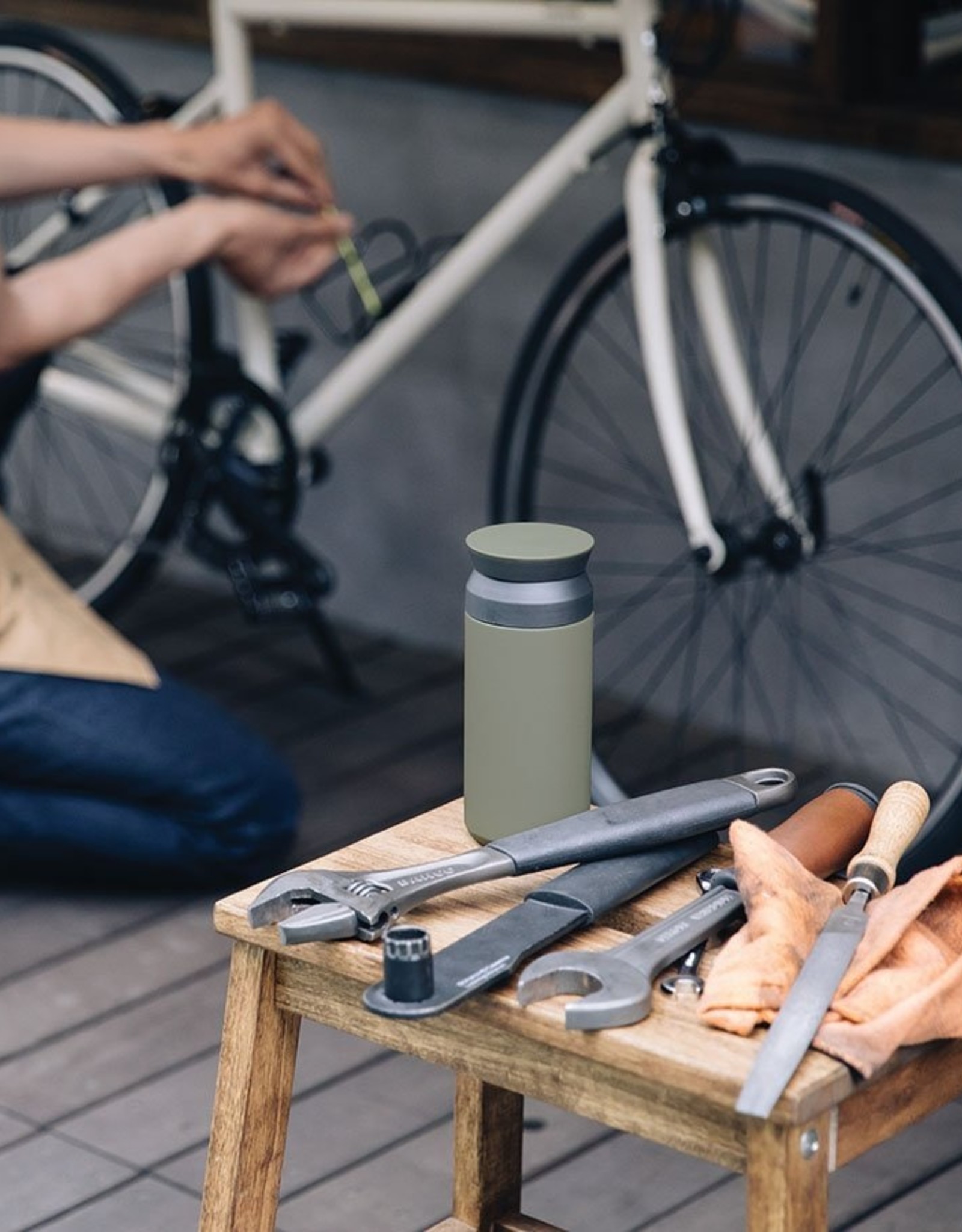 Kinto - Travel Tumbler - 350 mL - Khaki