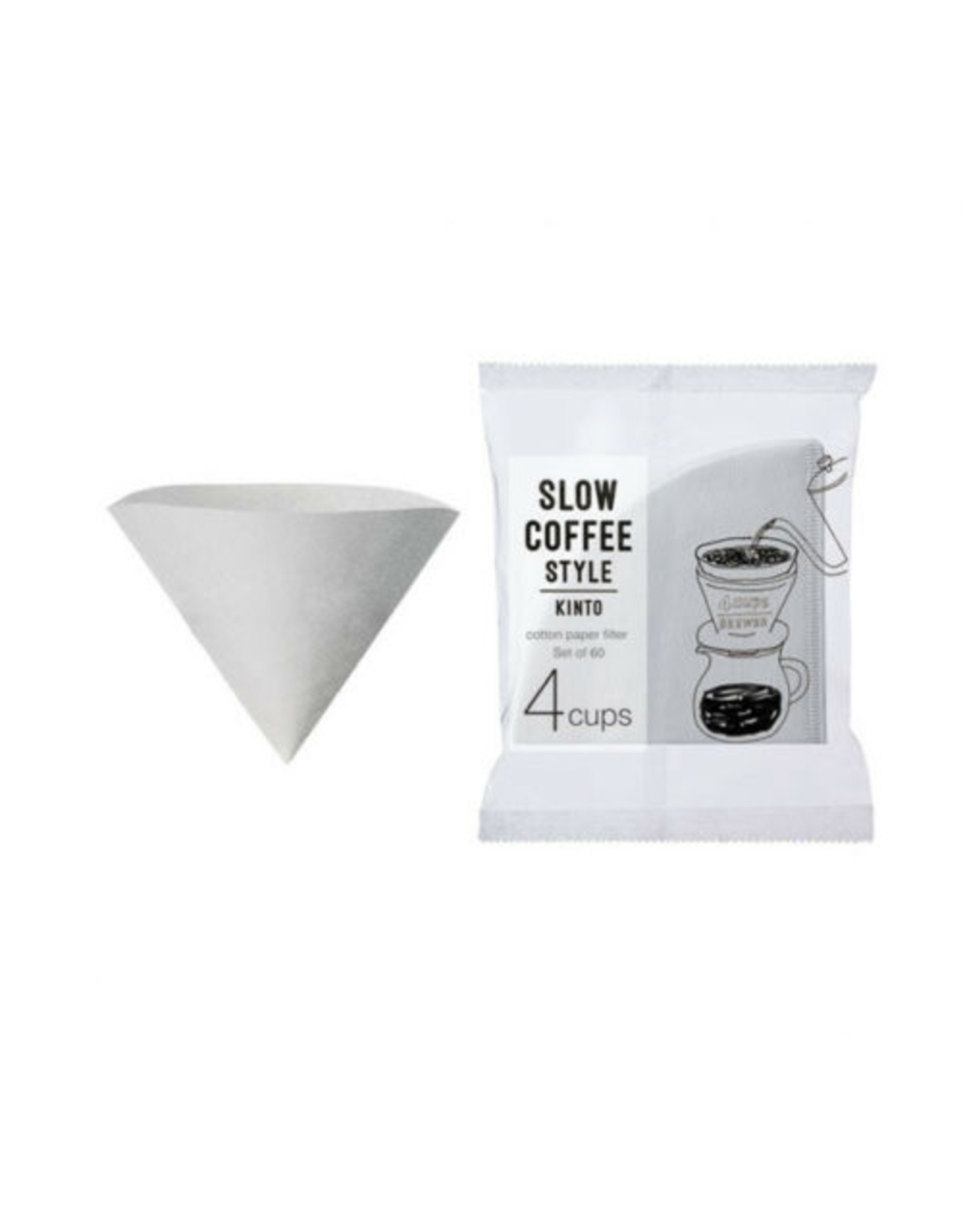 Kinto - Slow Coffee Style - Cotton Paper Filter - 4 Cup