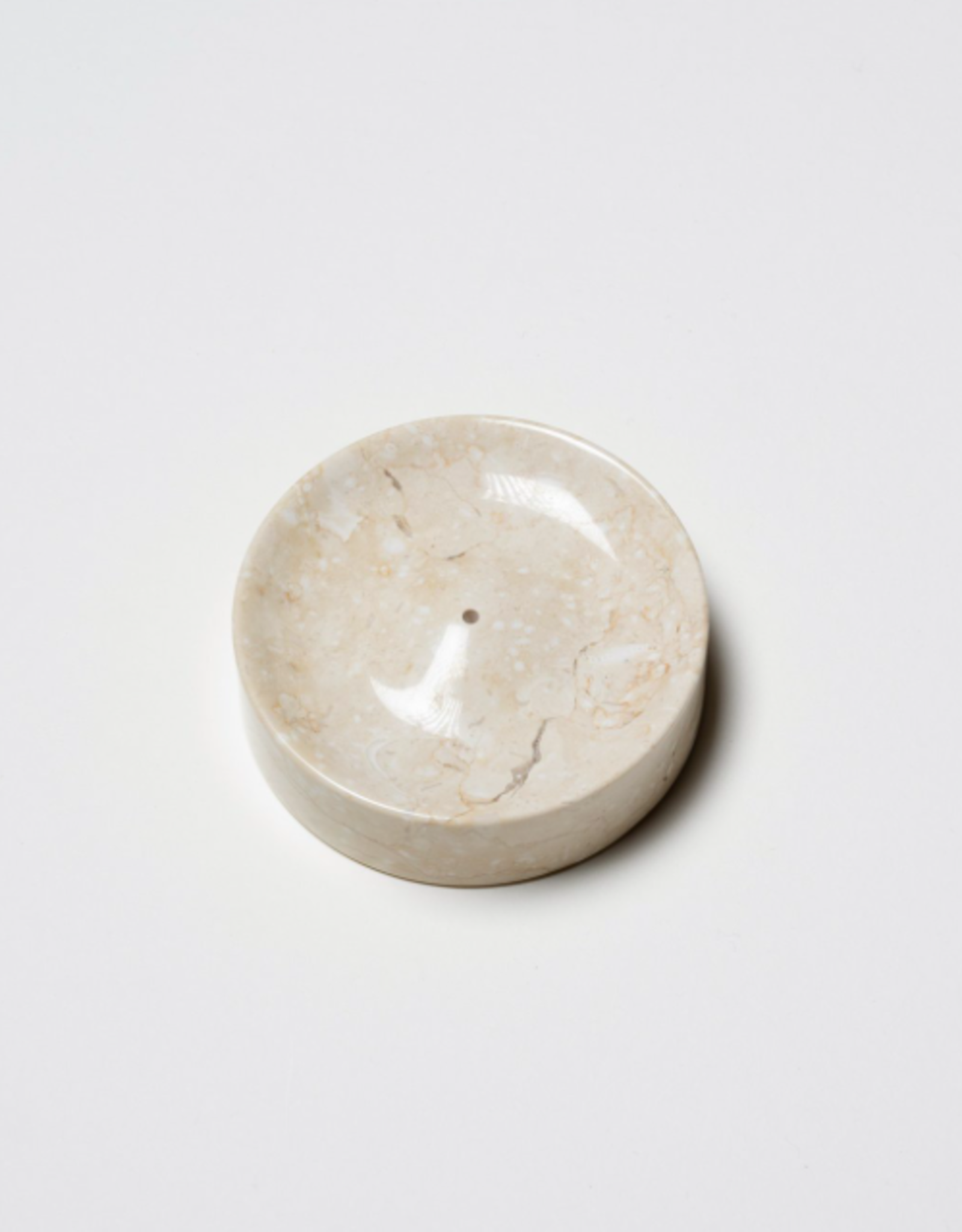 Binu Binu - Porte encens crème en marbre