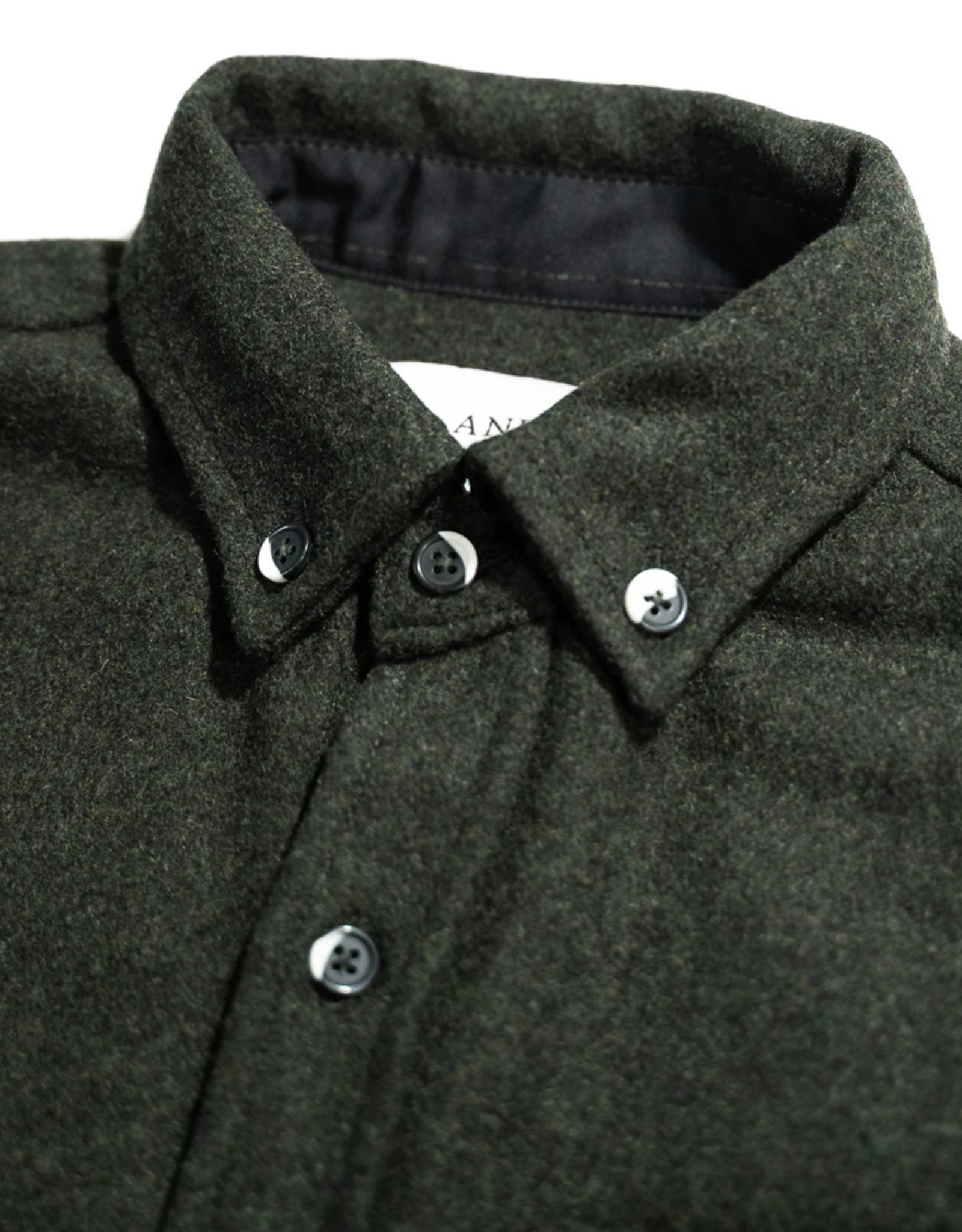 Anian - The Modern Melton Wool - Olive