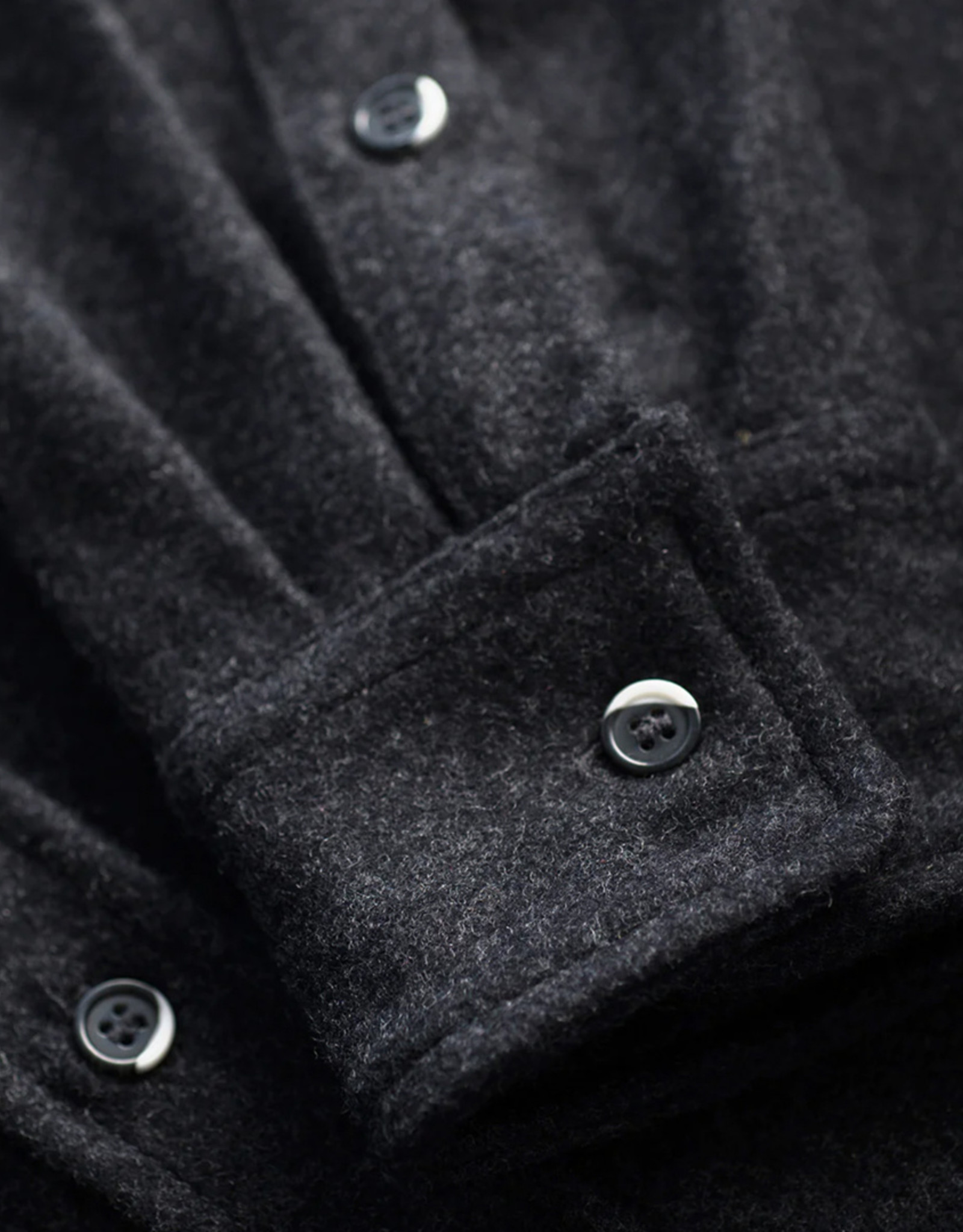 Anian - The Modern Melton Wool - Charcoal