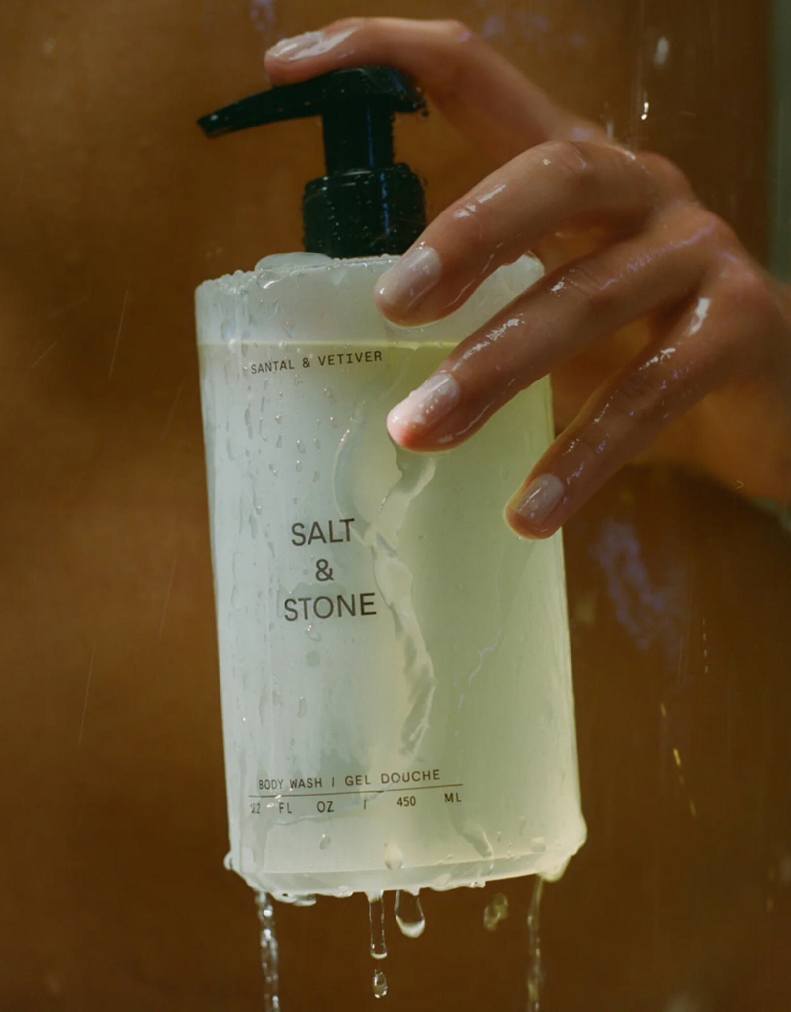 Salt & Stone - Gel de Douche - Santal & Vetiver