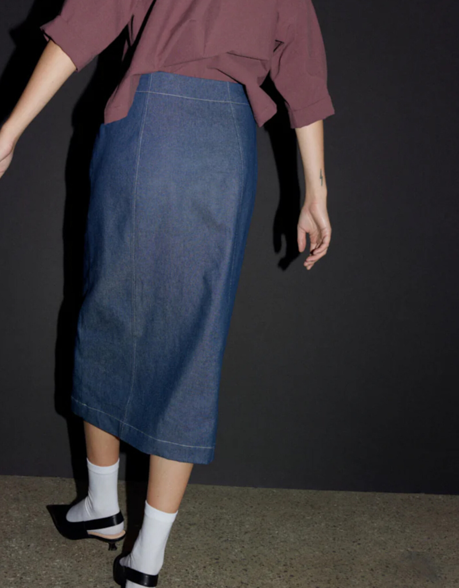 Eve Gravel - Jupe Kueva - Denim