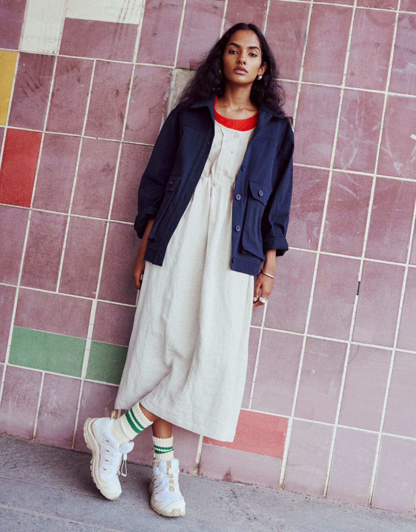 Eve Gravel - Veste Bomber Daynight - Marine